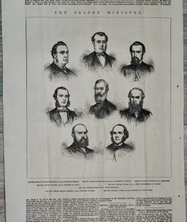 Vintage Print, The Sladen Ministry, 1864 ca.