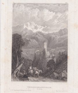 Antique Engraving Print, Veste Klumm, 1833