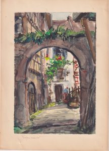 Vintage Watercolor, Riquewihr