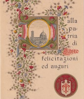 Vintage Print, Alla patria di Dante, 1930 ca.