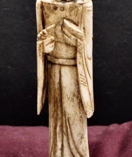 Antique Oriental Handcarved Bone Statuine