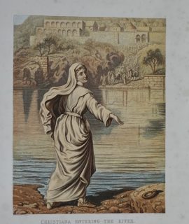 Vintage Print, Christiana entering the river, 1870 ca.