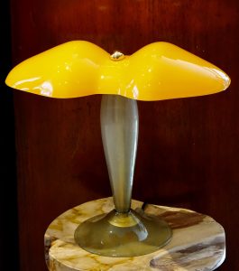 Vintage Murano Glass Lamp Design, Signed