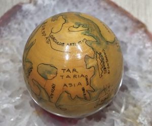 Vintage Russian Nesting World Globe