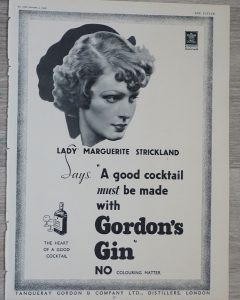 Vintage Print, Gordon's Gin, 1935