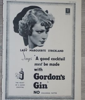 Vintage Print, Gordon's Gin, 1935