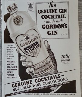 Vintage Print, Genuine Cocktail, 1935