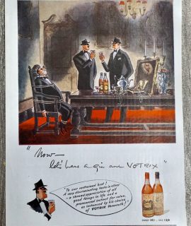 Vintage Advertisement, Votrix Vermouth, 1951