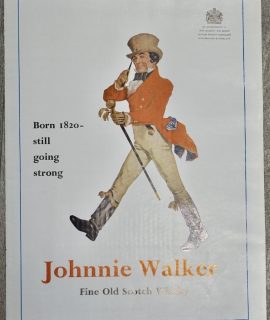 Vintage Advertisement, Johnnie Walker, 1950 ca.