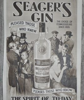 Vintage Advertisement, Seager's Gin, 1935