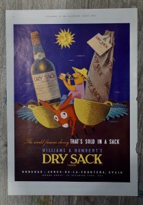 Vintage Advertisement, Dry Sack, 1950 ca.