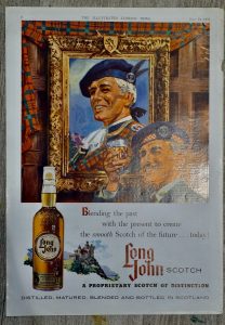 Vintage Advertisement, Long John Scotch, 1958