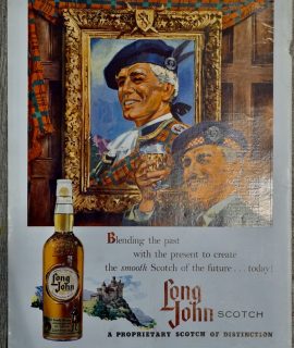 Vintage Advertisement, Long John Scotch, 1958