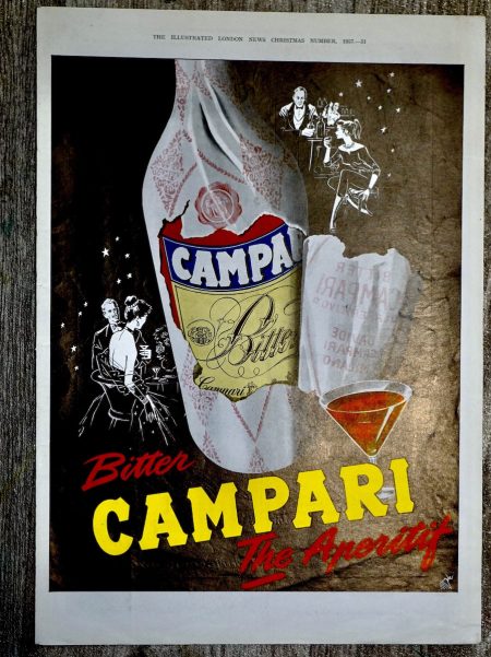 Vintage advertisement, Bitter Campari, 1957