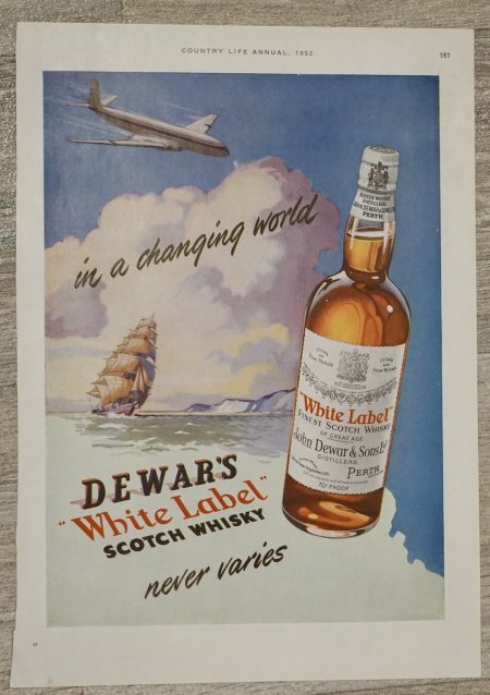 Vintage Advertisement, White Label, 1952