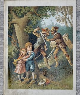 Vintage Print, About the Children's Life, 1890 ca.