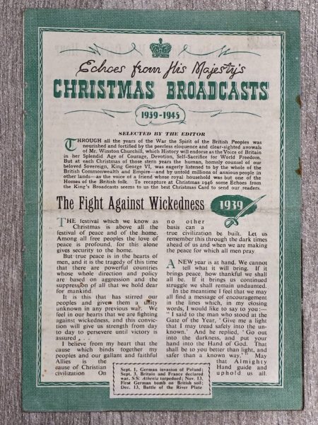 Christmas Broadcasts, 1939-1945