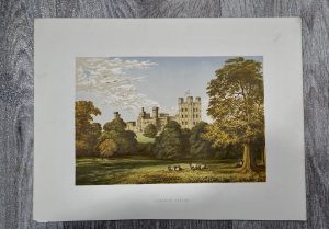 Vintage Print, Penrhyn Castle, 1880 ca.