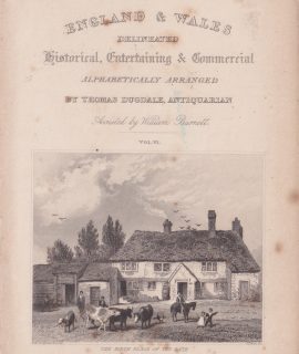 Antique Engraving Print, England & Wales, 1840 ca.