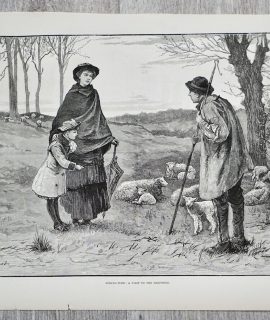 Vintage Print, Spring-time, 1883