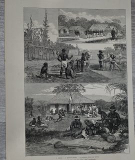 Vintage Print, New Caledonia, 1873