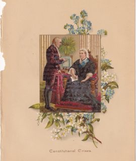 Vintage Print, Constitutional Crisis, 1890 ca.