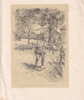 Vintage Print, His First Thought was it Throw..., 1880 ca.