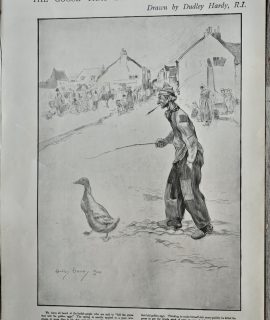 Vintage Print, The Goose that laid the Golden Eggs, 1900