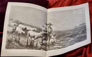 Vintage Print, The Lambs, 1873