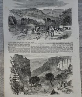 Antique Print, Gold in Australia, 1851