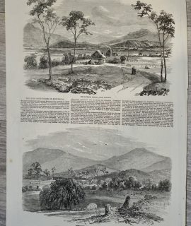 Antique Print, Australian Gold District, 1851