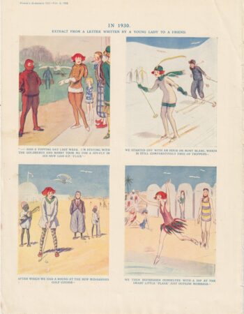 Vintage Print, Extract from a letter... 1922