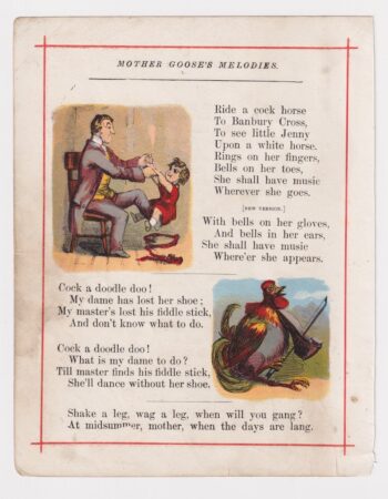 Vintage print from Mother Goose’s Melodies, 1890 ca.