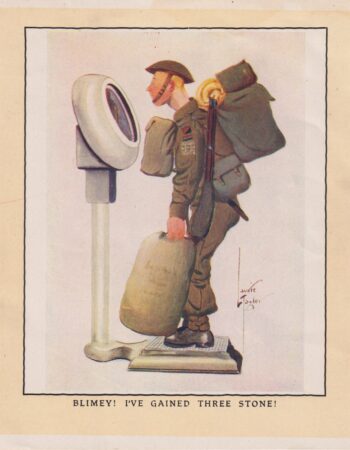 Vintage Print, Blimey! I've gained three stone! 1909 ca.
