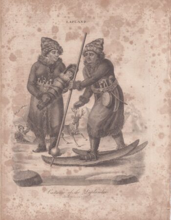 Antique Engraving Print, Lapland, 1813