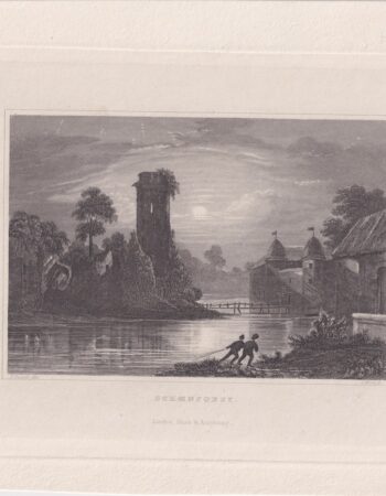 Antique Engraving Print, Schoenforst, 1838