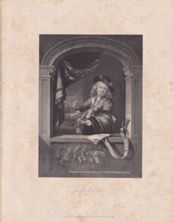 Antique Engraving Print, Gerhard Don, 1845
