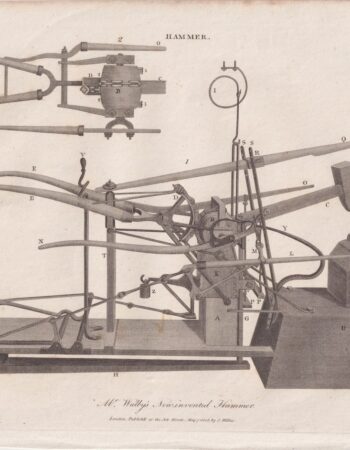 Antique Engraving Print, Hammer, 1808