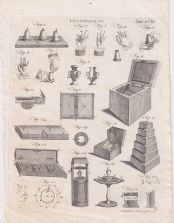 Antique Engraving Print, Legerdmain, 1810 ca.