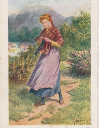 Antique Print, The lassie I lo'e best, 1890
