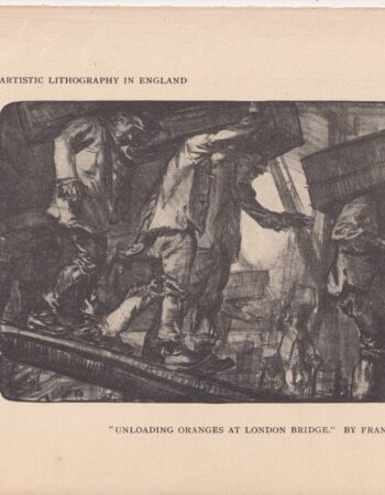 Vintage Lithography, ... At London Bridge, 1920