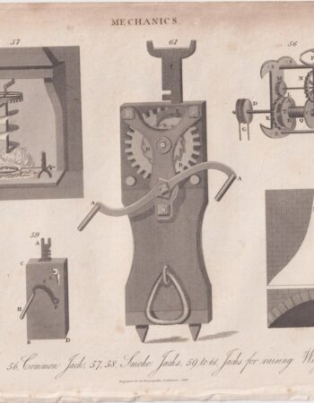 Antique Engraving Print, Jacks, 1816