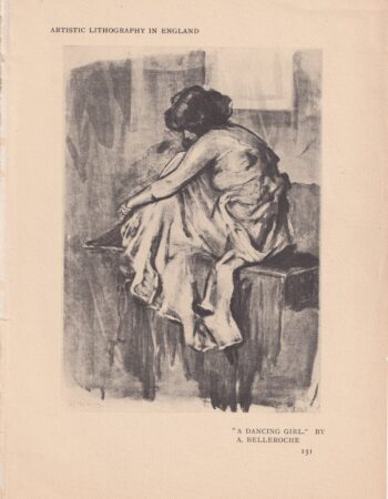 Vintage Lithography, A dancing Girl, 1920 ca.