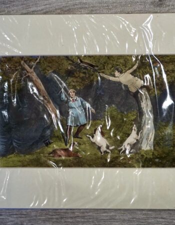 Antique Print, Adventure, 1902