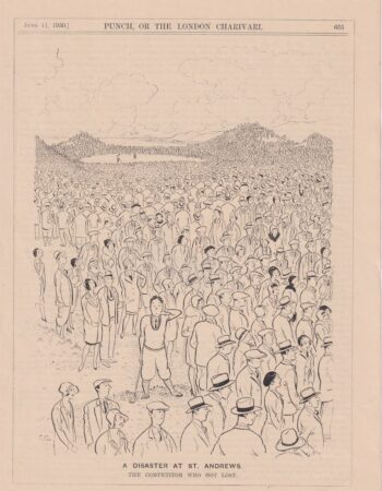 Vintage Print, A Disaster at St. Andrews, 1930