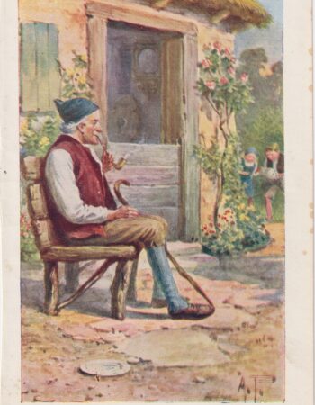 Antique Print, Old Kaspar's Work was done, 1890