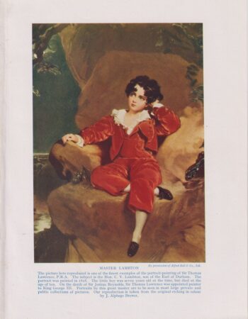 Vintage Print, Master Lambton, 1912