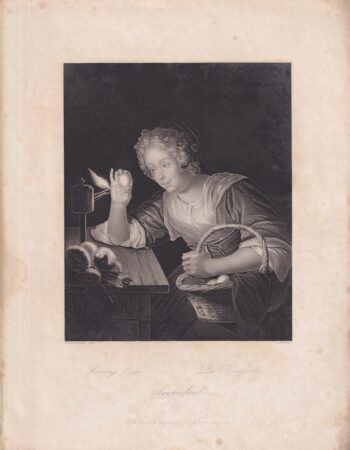 Rare Antique Engraving Print, Proving Eggs, 1840