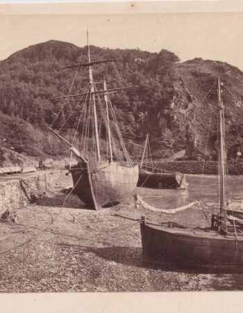 Vintage Photograph, Aberaeron Georgian Harbour Town, 1910 ca.