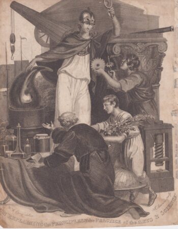 Antique Engraving Print, Arts & Science, 1803 ca.
